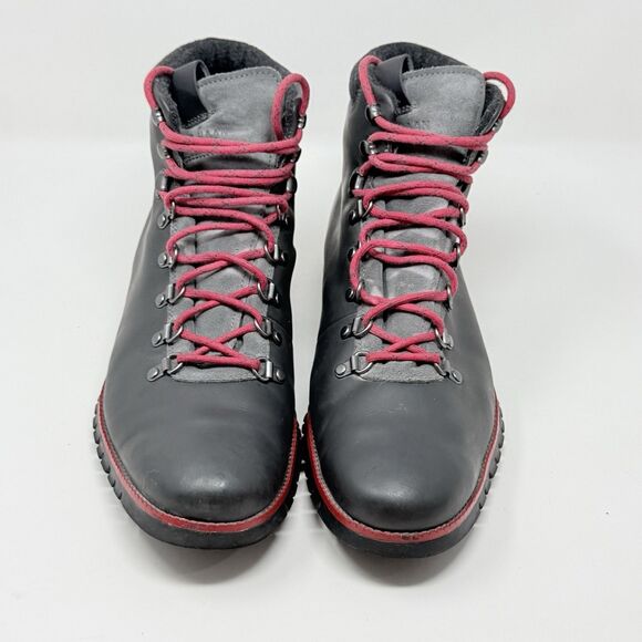 Cole Haan ZeroGrand Water Resistant Hiking Boots Mens 12 M Gray Magnet Leather main image 4